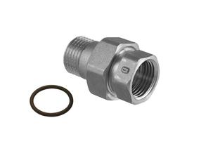 Jungtis TDM Brass 230NOR, 1/2 colio - išorinis sriegis / 1/2 colio - vidinis sriegis, 1/2"