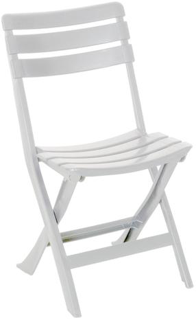 Lauko kėdė Bica Pinta, balta sp., 43 cm x 40 cm x 79 cm