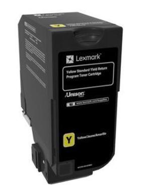 Tonera kasete Lexmark 74C2SY0, dzeltena krās.