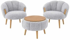 Комплект мебели Hanah Home Star Linen, комнатные, серый цв.