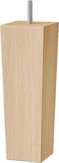 Mēbeļu kāja Sleepwell C10861014, 6.5 cm x 6.5 cm, 18 cm, ozola krās., 4 gab.
