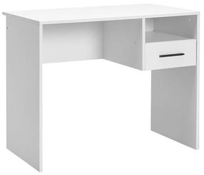 Rašomasis stalas su stalčiais Kalune Design CMS-105-BB-1, 90 cm x 52 cm, 75 cm, balta sp.