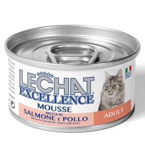 Влажный корм для кошек Lechat Excellence Mousse Adult, рыба, 0.085 кг