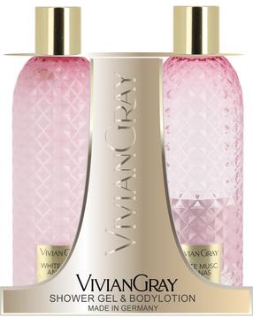 Kūno prausimosi rinkinys Vivian Gray Gemstone White Musc&Ananas, 2 vnt.