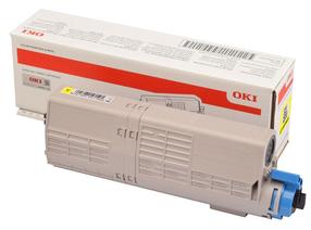 Toonerikassett Oki C532 MC573, kollane v.
