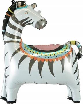 Folijas balons figūriņa GoDan Zebra, daudzkrāsaina
