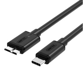 Laidas Unitek Y-C475BK, Micro USB type B/USB-C, 100 cm, juoda sp.