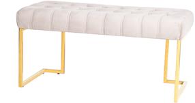 Prieškambario suoliukas Kayoom Rare 200, aukso sp./smėlio sp., 100 cm x 47 cm x 48 cm