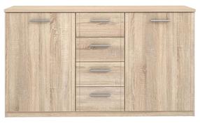 Kummut Forte Gloria GLRK26-D30, sonoma tamm v., 84 cm x 147 cm x 41 cm