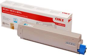 Tonerių kasetė Oki MC853, mėlyna sp.
