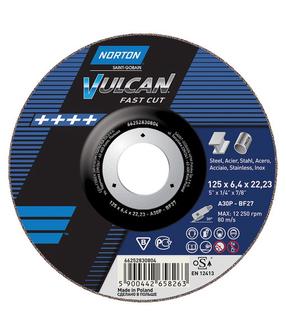 Šlifavimo diskas Norton Vulcan, 125 mm x 22.23 mm