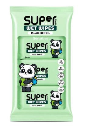 Drėgnos servetėlės Doyfresh SMWW Panda, 1 sl, 8 vnt.