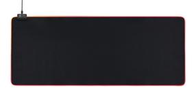 Hiirematt Deltaco, 90 cm x 36 cm x 0.4 cm, must v.