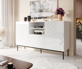 Spintelė Cama Meble Abeto, balta sp., 150 cm x 42 cm x 90 cm