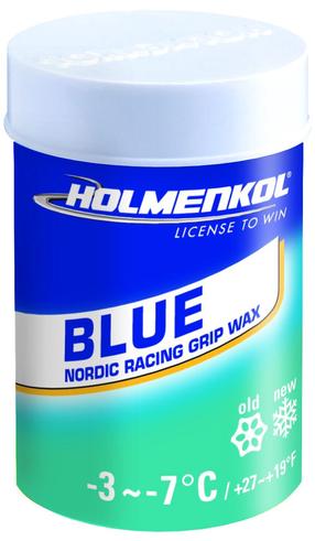 Slēpju vasks Holmenkol Grip Blue, 45 g, Zila krās.