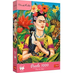 Dėlionė Trefl Frida Kahlo Portrait In The Jungle, 68.3 cm x 48 cm, 1000 vnt., įvairių spalvų