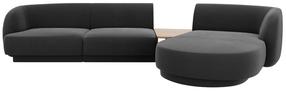 Modulinė sofa Micadoni Miley Blu14, grafito sp., dešininė, 300 x 145 cm x 70 cm