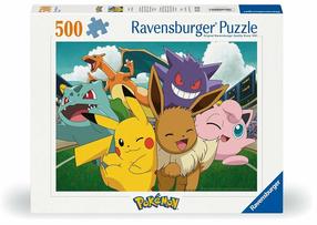 Puzle Ravensburger Pokemon, 36 cm x 49 cm, 500 gab., daudzkrāsaina