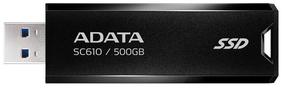 Жесткий диск Adata SC610, SSD, 500 GB, черный цв.