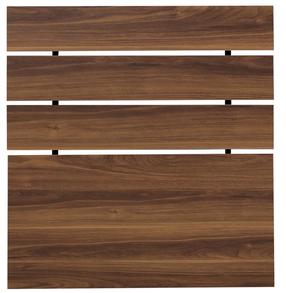 Lovos galvūgalis Kalune Design Fuga, 3 cm x 100 cm, 100 cm, riešuto sp.