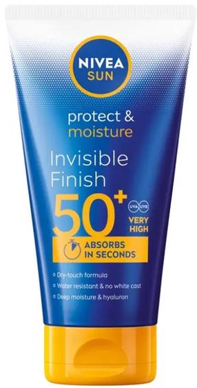 Losjonas įdegio priežiūrai kūnui Nivea Sun Protect & Moisture Invisible SPF50+, 150 ml