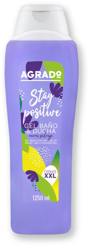Kūno prausimosi želė Agrado Stay Positive, 1250 ml