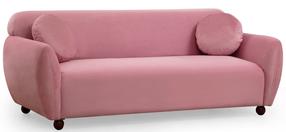 Sofa Hanah Home Eddy 3-Seat, rožinė sp., 83 x 223 cm x 86 cm