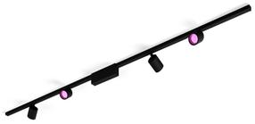 Nutivalgustus lagi Philips Hue Perifo Straight Ceiling Base Kit, LED, 2000 - 6500 °K, 4 x 20.8 W, must v. / must v.