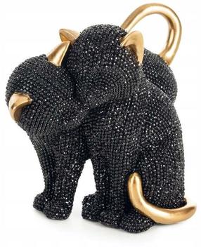 Dekoratīva figūra Eldo Cats, zelta krās./melna krās., 10 cm x 16 cm x 13 cm