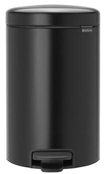 Šiukšliadėžė Brabantia NewIcon, juoda sp., 12 l, 41.1 cm x 25.1 cm