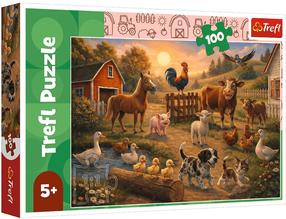 Dėlionė Trefl Friends from the Countryside, 41 cm x 27 cm, 100 vnt.