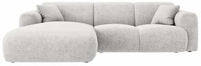 Kampinė sofa Cosmopolitan Design Nolio Haga 06, šviesiai pilka sp., kairinė, 170 x 260 cm x 72 cm