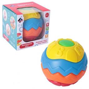 Lavinimo žaislas ASKATO Active Ball, 13 cm, mėlyna sp./geltona sp./žalia sp., 5 vnt.