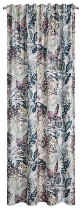 Naktinė užuolaida Lilia, balta sp./smėlio sp./žalia sp., 140 cm x 270 cm