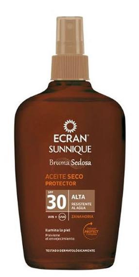 Priemonė įdegio priežiūrai Ecran Sunnique Broncea+ SPF30, 100 ml
