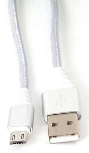 Kabelis Omega MicroUSB - USB Micro USB, USB, 1 m, sudraba krās.