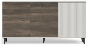 Komoda Random, ruda/balta/juoda, 40 cm x 160 cm x 82 cm