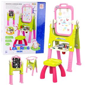 Piešimo lenta, su priedais Learning 5in1, 110 cm, žalia sp./rožinė sp.