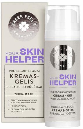 Veido kremas - gelis Green Feel's With Salicylic Acid, 50 ml
