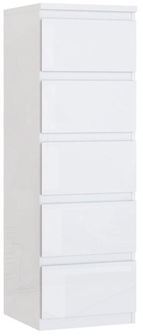 Komoda Forte Layton, balta sp., 128.1 cm x 41.9 cm x 42.2 cm