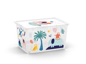 Kaanega hoiukarp Kis C Box Style, 50 l, mitmevärviline, 55 x 38.5 x 30.5 cm