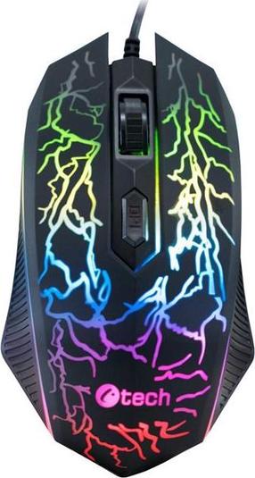 Vadu datora pele C-Tech Tychon GM-03P, ar vadu pie usb / ps/2, daudzkrāsaina