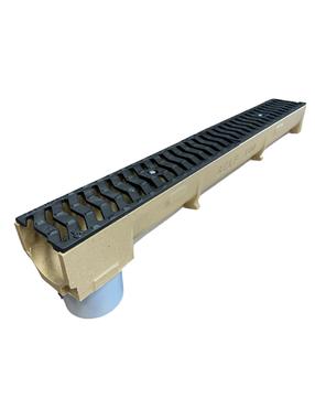 Drenaaž Self su Ø 110 mm vamzdžiu Stora Drain, B 125, 100 cm x 12.5 cm x 10 cm