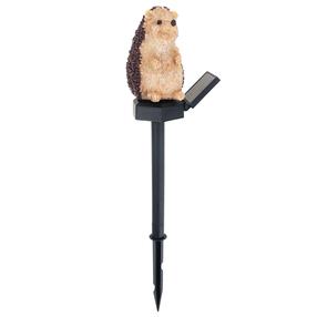 Iedurams gaismeklis ar saules bateriju Hedgehog, -, brūna krās.