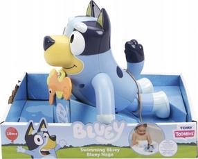 Vannas rotaļlieta, suns Tomy Toomies Bluey E73548, zila krās.