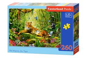 Puzle Castorland His Majesty The Tiger 27569, 23 cm x 32 cm, 260 gab., daudzkrāsaina