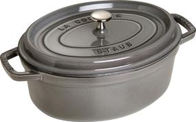 Kepimo forma su dangčiu Staub La Cocotte, grafito sp., 34 cm x 27 cm, 3.2 l