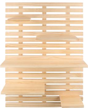 Sieninė lentyna 4Living Tim 636996, ruda sp., 80 cm x 15 cm x 60 cm