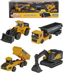  Statybos transporto priemonės Majorette Volvo Construction Set 212057287, 1:64, juoda sp./geltona sp.