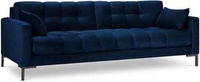 Sofa Micadoni Home Mamaia Velvet, mėlyna sp., 217 x 92 cm x 75 cm